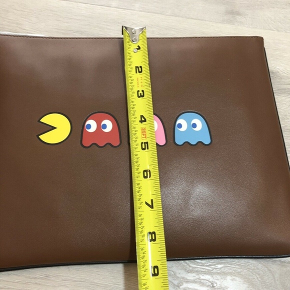 Coach Large Pouch With Pac-Man Motif Saddle - Picture 7 of 8